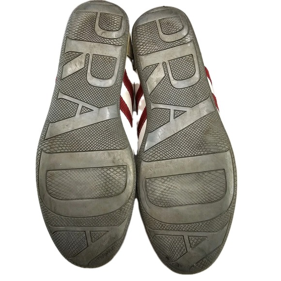 Vintage Prada 3E4115 White Red Low Top‎ Sneakers Size 37.5  Italy Made - Picture 11 of 12